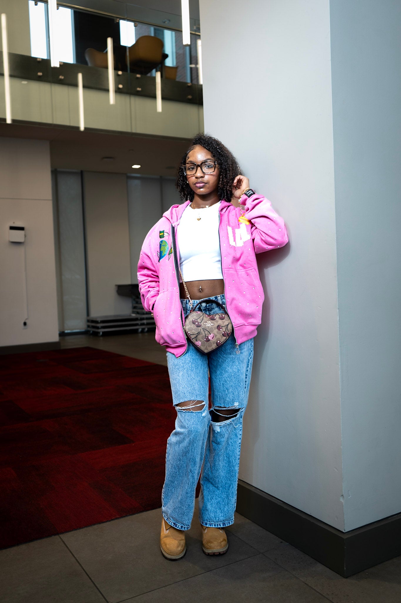 Legacy Zip-Up Hoodie - Pink