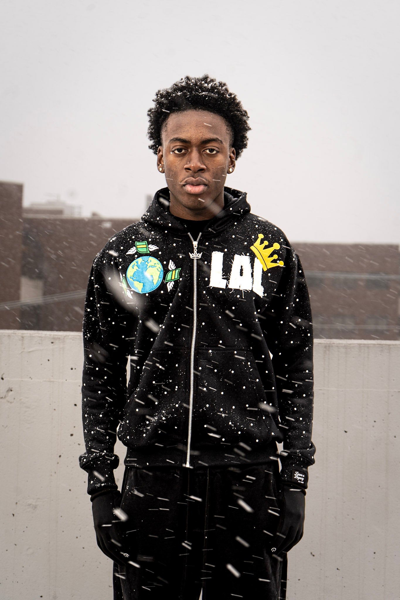 Legacy Zip-Up Hoodie - Black