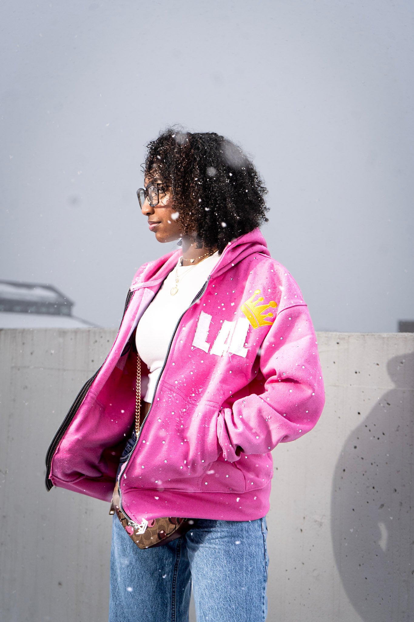 Legacy Zip-Up Hoodie - Pink